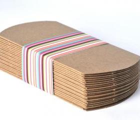 20 kraft pillow boxes . favor box . weddings . party . gift wrap . organization . art projects . small gifts
