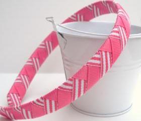 Pink Chevron Headband 