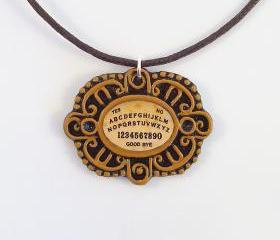 Victorian Ouija Board Cameo and Cord Necklace