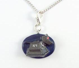 K-9 Charm with Silver Chain Necklace