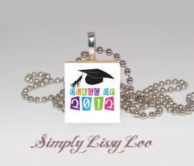 Class of 2012 Scrabble Tile Necklace 