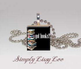 Got Books Scrabble Tile Necklace