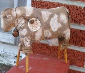 Extreme Primitive Cow Doll -Shelf Sitter or Tuck - For your Hutch, Cupboard or Mantel