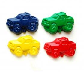 Monster Truck Party Favors - Package of 12 Monster Truck Shaped Crayons