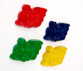 Train Party Favors - Package of 20 Train Engine Shaped Crayons