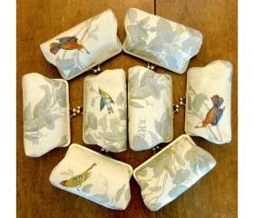 Set of Eight Kisslock Clutch Frame Silk Lined for your Bridesmaids/Wedding Party