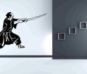 Samurai Wall Decals Vinyl Sticker