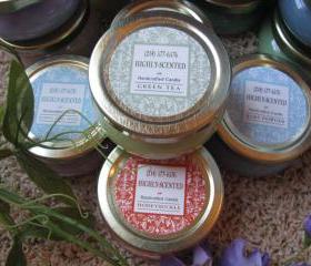 3ea HIGHLY Scented Candles 3.3oz Tureen Jars NEW LABELS Choice of Scent
