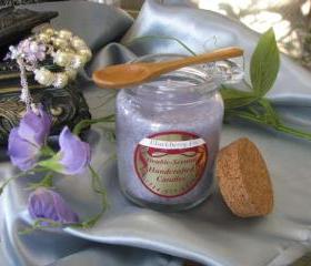 1ea Crystallized Candle 8.5oz Round JarWoodenSpoon
