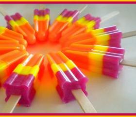 Soapsicle - Pomegranate Mango Papaya - Soap Popsicle - Party Favors