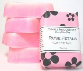 Rose Petals Shea Soap, Handmade, Simple Indulgence