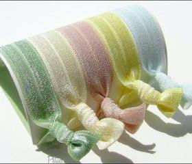 Hair Ties - Peace Collection - Set of 5 - Elastic Hair Ties - Mane Accessory