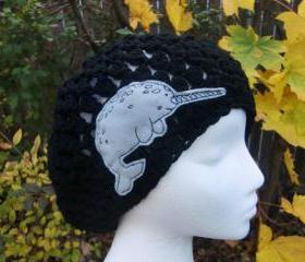 Black Narwhal Slouchy Hat