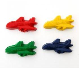 Airplane Party Favors - Package of 12 Plane Shaped Crayons