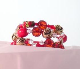 Bracelet, Red China Doll