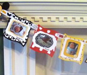 Mickey Mouse 12 Month Photo Birthday Banner