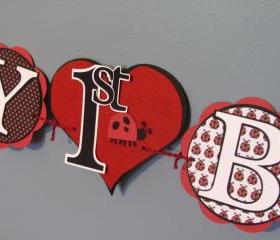 Ladybug Birthday Banner