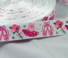 3 Yards of Pretty Ballerina 7/8' Grosgrain Ribbon
