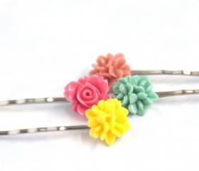 Flower Bobby Pins: Fruit Rush