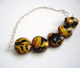 Yellow & Plum Bracelet