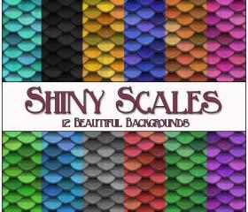 Shiny Scales Digital Papers - 12 Shiny Scales Papers - for Scrapbooking, Birthday Card Making & More
