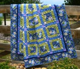 Flowers in Bloom Handmade Quilt