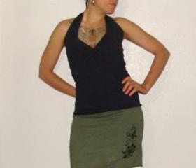 Sweet Summertime Halter top Handmade from Organic cotton and hemp jersey