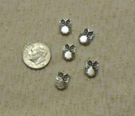 Cute Silver Owl Beads