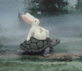 NEW Alice's Animals Notecard-The Race between the Tortoise and the Hare -Set of 4