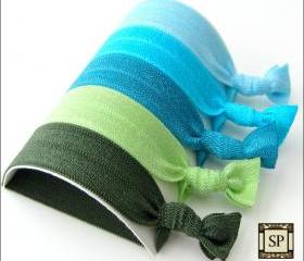 Hair Ties - Emerald Isle Collection - Set of 5 - Sweet Petites