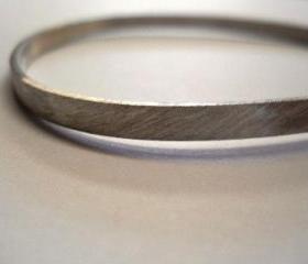bangle abstract matte sterling silver bangle silver bangle contemporary bangle contemporary jewelry