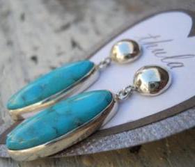 Turquoise earrings studs