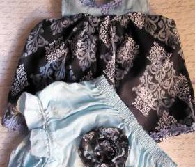 Newborn Flower Dress With Embroidered Bloomers HANDMADE