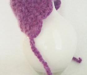 .Newborn Baby Bonnet with Scalloped Edge - Photo Prop