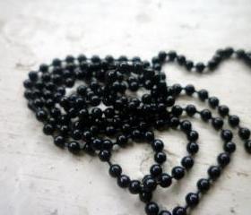 High Quality Black metal Ball Chain Necklaces with connectors 24 inch Chain. Black Ball chain. For use with Scrabble tile or glass tile.