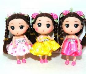Betty Doll keychain - Purse Charm - Kids Bag Zipper Pull - Purse Accessories