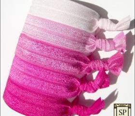 Hair Ties - Cotton Candy Collection - Set of 5 - Elastic Hair Ties - Sweet Petites