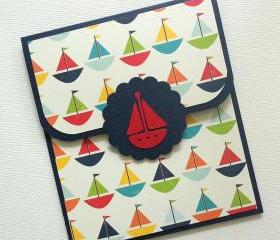 Baby Boy Gift Card Holder, New Baby, Baby Shower or Birthday