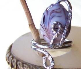Wire Wrapped Ring - size 8 adjustable