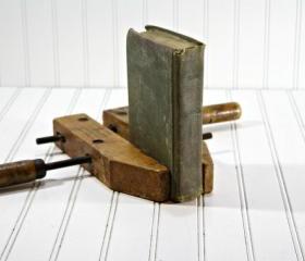 Vintage Wood Clamp / Industrial Decor