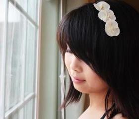 Silk White Hydrangea, Hydrangea hair clip, white bridal hair clip, wedding hair, flower hair
