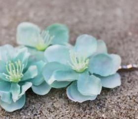 cherry blossom hair clip 'Neptune flower'