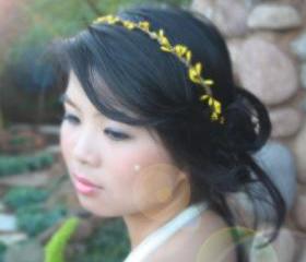 wire pip berries crown, bribemaid headband, garden wedding