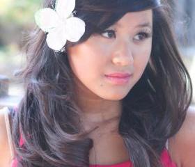 pink flower hair clip, dogwood hair clip, bridal flower hair clip, flower for hair