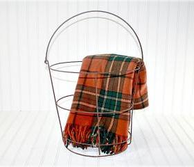 Vintage Wire Basket / Vintage Basket
