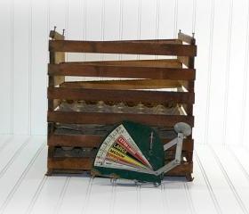 Vintage Wooden Egg Crate