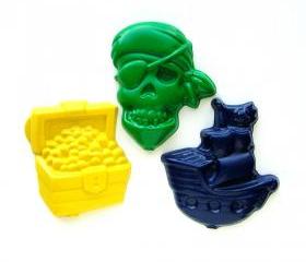 Pirate Party Favors - Package of 12 Recycled Shaped Crayons