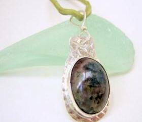 Pendant - Sterling Moss Agate
