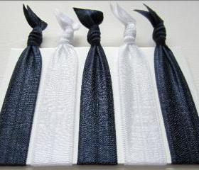 Elastic Hair Tie Nautical Collection Set of 5 Doubles as Bracelet
