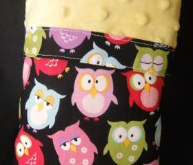 Minky Blanket Owls